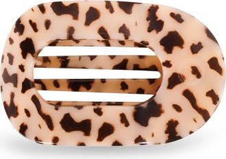 Teleties Medium Flat Round Hair Clip in Blonde Tortoise at Nordstrom