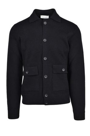 FILIPPO DE LAURENTIIS Polo Cardigan - Black