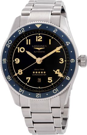 Longines Spirit Zulu Time Automatic Anthracite Dial Mens Watch L38124606