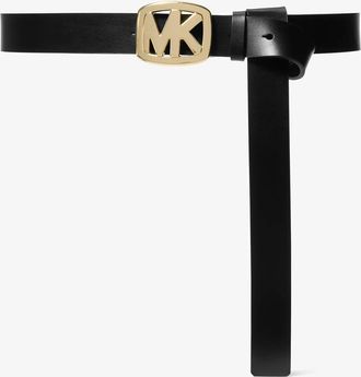 Michael Kors Logo Leather Belt