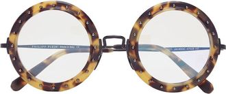 Philipp Plein Olivia-V Demo Round Ladies Eyeglasses 000-WEV0001-PCO002N-4G0C