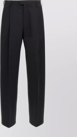 Marni wool trousers with back pocket and belt loops