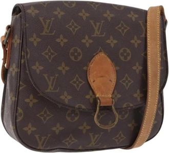 Louis Vuitton Pre-owned Vintage Monogram Shoulder Bag - Dames - Vintage Schoudertas - Bruin - ONE Size - Leer - Vintage