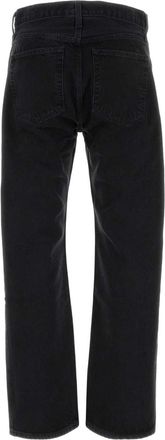 A Gold E Mens Black Denim Jeans Kembersaturatedblk