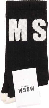 Msgm Calzini Msgm Unisex Nero/Nero