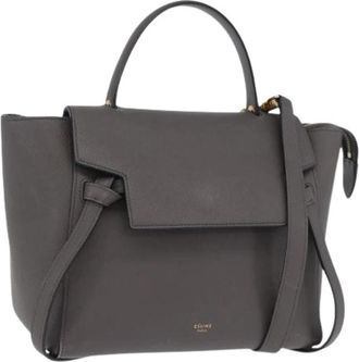 Celine Pre-owned Vintage Hand Bag - Dames - Vintage Handtas - Grijs - ONE Size - Leer - Vintage