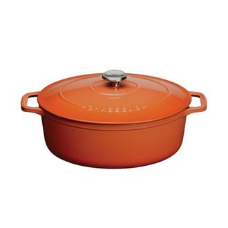 Chasseur Cacerola Ovalada De Hierro Fundido De 29 Cm, Color Casta&ntilde;o - Puc472999 - Chasseur