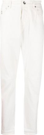 Brunello Cucinelli White Leisure Fit Denim Jeans