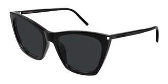 Saint Laurent SL 214 KATE THIN 001 Mens Sunglasses Black Size 55