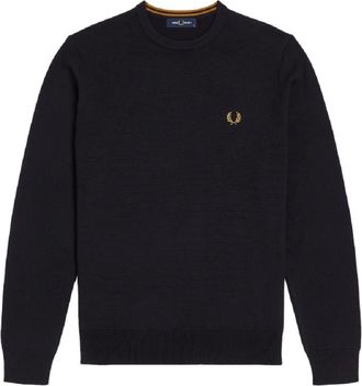 Fred Perry Heren, Sweatshirts & Hoodies, Blauw, Maat: S Katoen
