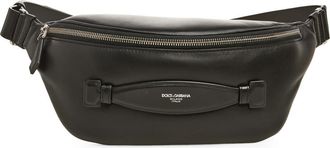 Dolce & Gabbana Leather Belt Bag in 80999 Nero at Nordstrom