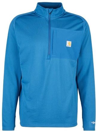 Carhartt Work in Progress Mock Neck Half-Zip T-Shirt Longsleeve f&uuml;r Herren | blau