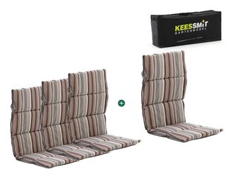 Kees Smit Madison Fiber hoog tuinkussen set van 4