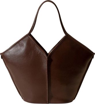Hereu Calella Tote Bag met lederen afwerking - Dames - Shoppers - Bruin - ONE Size - Tassen