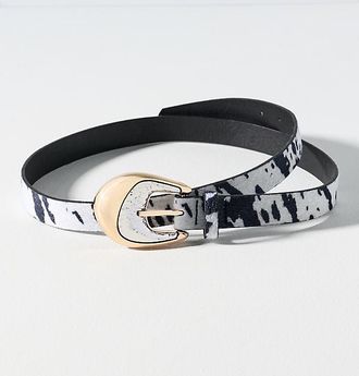 8 Other Reasons Skinny Animal Print Belt