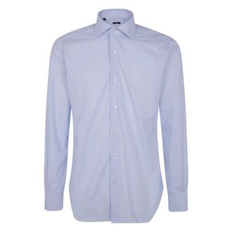 Barba Klassieke Oxford Overhemd - Heren - Zakelijke Overhemden - Blauw - 4XL - Overhemden