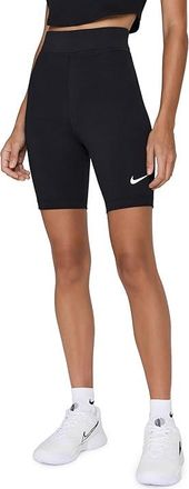 Nike Sportswear Classic High-Rise 8 Shorts Womens Shorts Black/Sail : XL (US 16-18), Cotton/Polyester/Spandex