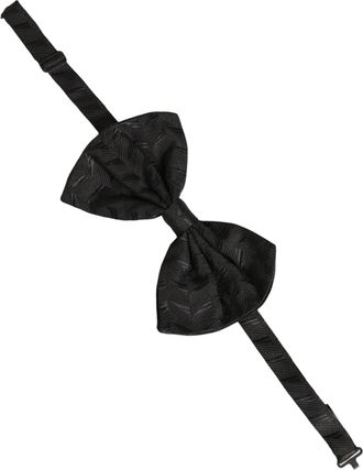 Dolce & Gabbana Silk Pre-Tied Bow Tie - Black