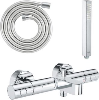 GROHE Mezclador De Ba&ntilde;o-ducha Precision Get Con Ducha De Mano Vitalio Joy Cube De 1 Chorro Y Flexible De 200 Cm