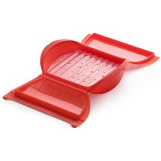 L&eacute;ku&eacute; Lekue - L&eacute;ku&eacute;, Papillote Luki con filtro bianco, 1400 ml, colore: Rosso