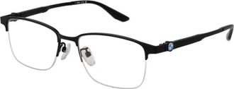 BMW Titanium Rechthoekige Optische Monturen - Heren - Brillen - Zwart - ONE Size - Accessoires