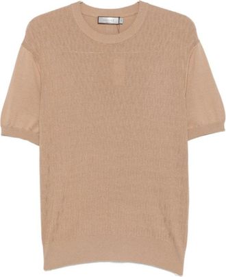 Canali Round-neck Truien - Heren - Ronde hals truien - Bruin - L - Truien & Vesten