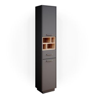 Vicco Armario De Ba&ntilde;o Beatrice, Antracita, 38 X 190 Cm