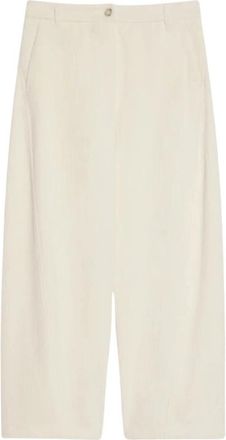 iBlues Magma Broeken - Dames - Wijde Broeken - Wit - M - Polyester - Broeken
