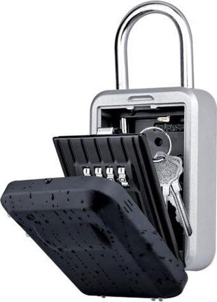 OEM Caja Fuerte Port&aacute;til Para Llaves Con Cerradura De Combinaci&oacute;n De 4 D&iacute;gitos Para Llaves De Exterior, Ideal Para El Hogar, La Oficina, La Industria, La 