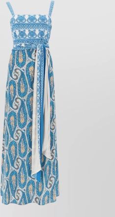 Etro maxi dress paisley pattern sleeveless v neckline
