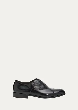 Doucal's Mens Rennes Patent Leather Oxfords