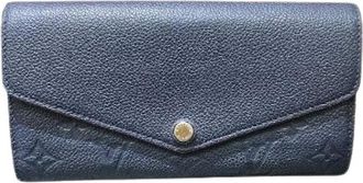 Louis Vuitton Pre-owned Wallets, male, Blue, Size: ONE SIZE Pre-owned Portefeuille Sarah Monogram Empreinte Wallet