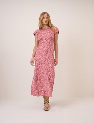 Nobody's Child Pink Floral Willow Midi Dress