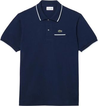 Lacoste T-shirts en Blue Polo - Heren - Polos - Blauw - XS - Katoen - Tops