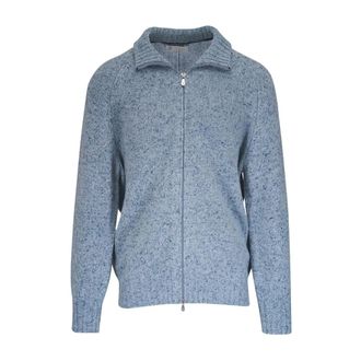 Brunello Cucinelli Heren, Truien, Blauw, Maat: 2XL Kasjmier