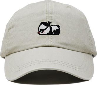 Dalix Pandit Panda Dad Cap in Washed Stone White at Nordstrom
