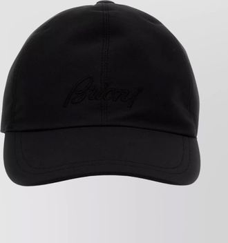Brioni logo cap with curved brim