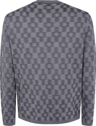 Emporio Armani Wool Crewneck Sweater - Grey