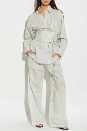 R&oacute;he Shirt With Striped Pattern, Womens, White