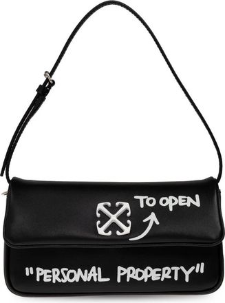 Off-white Jitney Bag - Dames - Schoudertassen - Zwart - ONE Size - Leer - Tassen