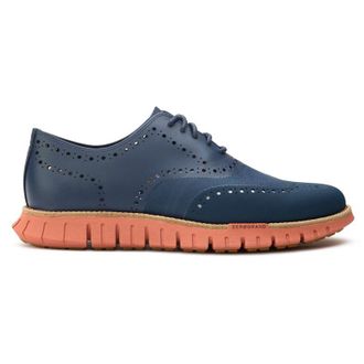 Cole Haan Mens Zerogrand Remastered Shoes - Blue Leather - Size UK 9.5