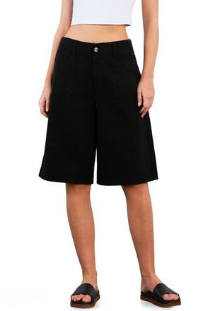 BILLY T Effortless Denim Shorts in Black Beauty at Nordstrom, Size X-Large