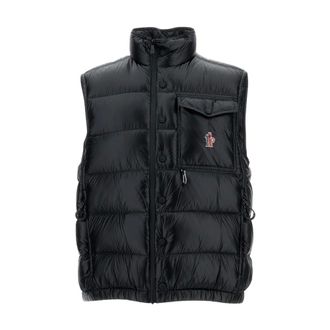 Moncler Vests, male, Black, Size: L Technical Gilet