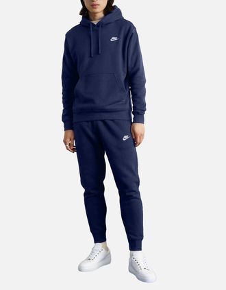 Nike Mens Nike Mens Full Tracksuits BV2654 Club Tracksuit Pullover Hoodie Fleece Joggers - Navy - Size: Regular/36