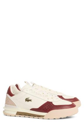 Lacoste Slam Break Court Sneaker in Off White/Orange at Nordstrom, Size 10.5