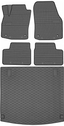 OEM Juego De Alfombrillas De Goma Para Coche Y Maletero Para Opel Astra Iii H Kombi (2004-2014)