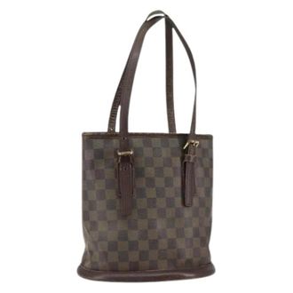 Louis Vuitton Pre-owned Bucket Bags, female, Brown, Size: ONE SIZE Pre-owned Canvas louis-vuitton-bags