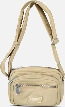 Burberry Womens Burberry Ellison Cross Body Messenger Bag Gold Honey - Cream