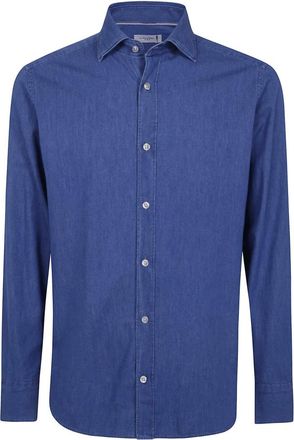 Tintoria Mattei Camisa Cl&aacute;sica - Shirts - Hombre - Azul - 2XL