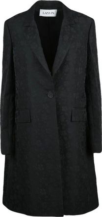 Lanvin Dames, Mantels, Zwart, Maat: S Polyamide